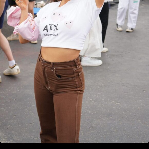 Reformation Women's Brown  "Cowboy" Jeans - Picture 4 of 4